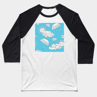 Fairytale Weather Forecast Print Baseball T-Shirt